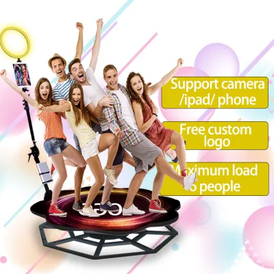  Nuovo Photo Booth Wireless 2022 360 con rotazione Slow Motion 360 Stand fotografico di laurea per il festival Wedding Event Party