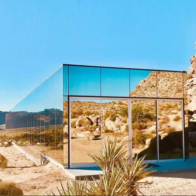 Au/NZS/USA Standard prefabbricatedlight struttura in acciaio Casa moderna Specchio stile Cabin Deepblue Smarthouse