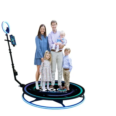  80/100/115 cm Portable Automatic Photobooth Automatic Rotating Selfie 360 Photo Stand per il party domestico
