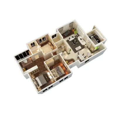 Visualizzazione 3D planimetria rendering Photo Matterport Virtual Tour Real Fotografia 3D station wagon