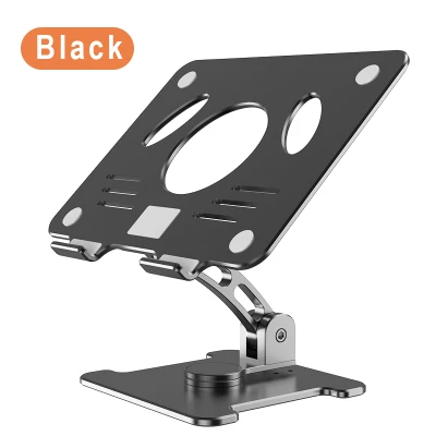 Supporto per tablet girevole da tavolo 360 in alluminio pieghevole
