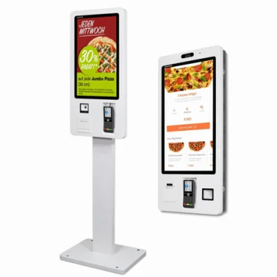  Touch capacitivo Windows OS schede menu digitali QR scanner automatico Ordinare i prezzi del chiosco interattivo self-service per la catena Re