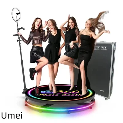 Design 360 gradi Photo Booth 2024 nuovo regolabile 360 Foto Cabina