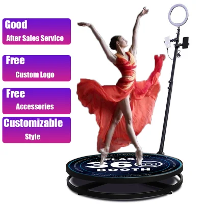 Frmzx-039 2022 nuovo Personalizza 360 Photo Booth illuminazione rotante piccolo Organizzare feste con la suoneria