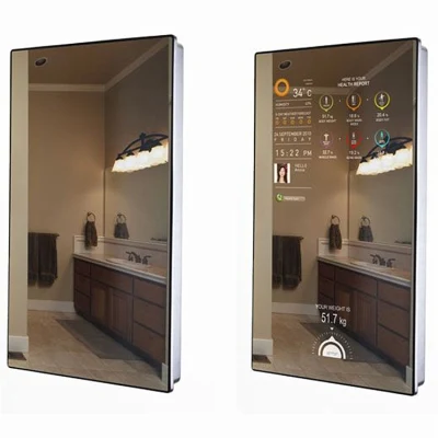 Digital Signage fotografico Smart Magic Mirror per montaggio a parete verticale Envison Display LCD con sensore di movimento