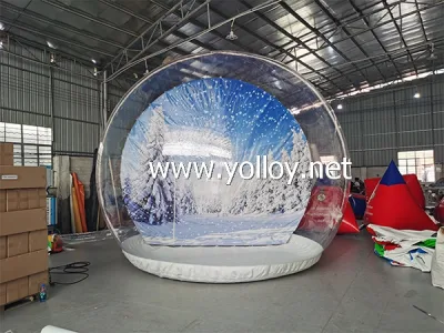  Stand di foto di Natale gonfiabile della neve Globe