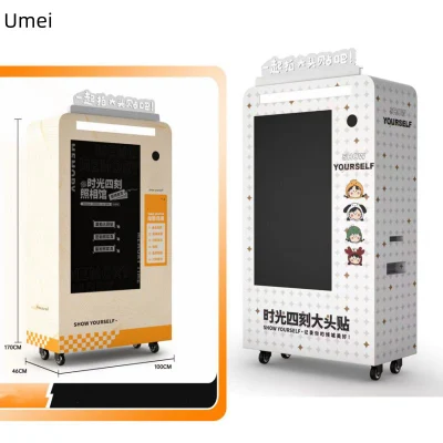 Shopping Mall Photo Booth Machine Kodak Camera Instagram Personalizza ATM Photo Booth Machine con stampante Kiosk