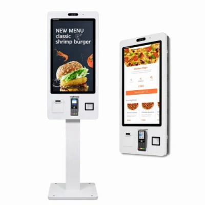  Prezzo di fabbrica Interactive Floor Standing Stazione di pagamento Ordine all in Un mini chiosco mobile per pagamenti QR con touch screen Chiosco