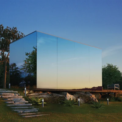 Au/NZS/USA Standard prefabbricatedlight struttura in acciaio Casa specchietto moderno cabina Deepblue Smarthouse