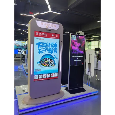  Chiosco con touch screen informazioni per matrimoni, stand fotografico da 55 pollici per eventi di festa nuziale
