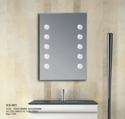  Specchio da parete con lampada da parete certificato Sabre illuminato a LED