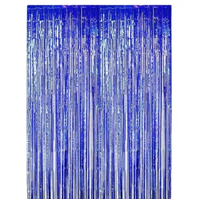 Vendita all&prime;ingrosso di fogli di metallo decorazioni Tinsel foglio di alluminio Tenda per foto Sfondo stand