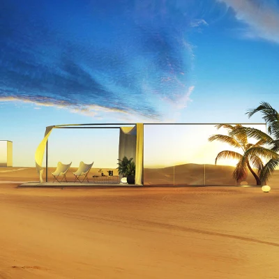 Au/NZS/USA Standard prefabbricatedlight struttura in acciaio Casa specchietto moderno cabina Deepblue Smarthouse
