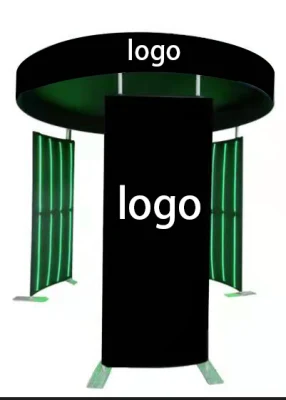8X8FT 360 sfondo rotondo con luce