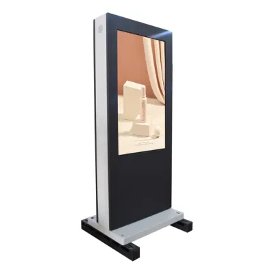  Photo Booth da 55 pollici con base da pavimento Android Network WiFi 4G Chiosco pubblicitario con schermo a sfioramento