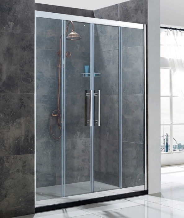 Durable Design Stainless Steel Bathroom Glass Sliding Shower Door (LTS-8005)
