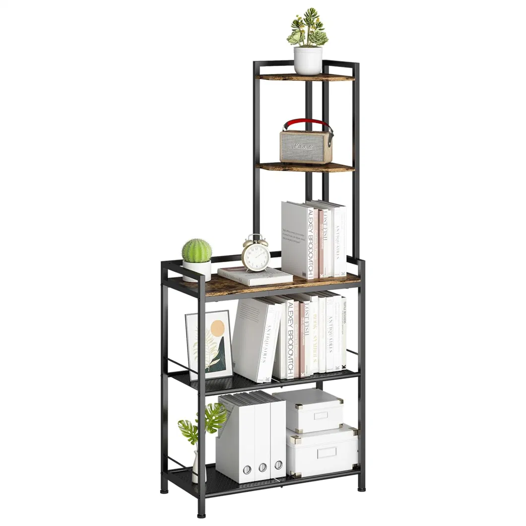 Modern 5 Tier Corner Shelf Stand Freestanding Corner Shelf