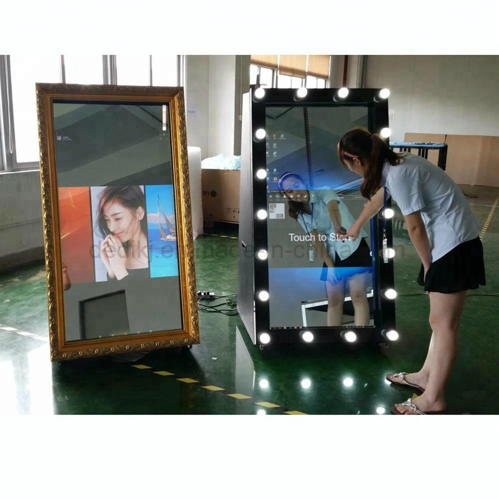 Dedi Photo Booth Machine, Magic Mirror Photo Kiosk for Wedding