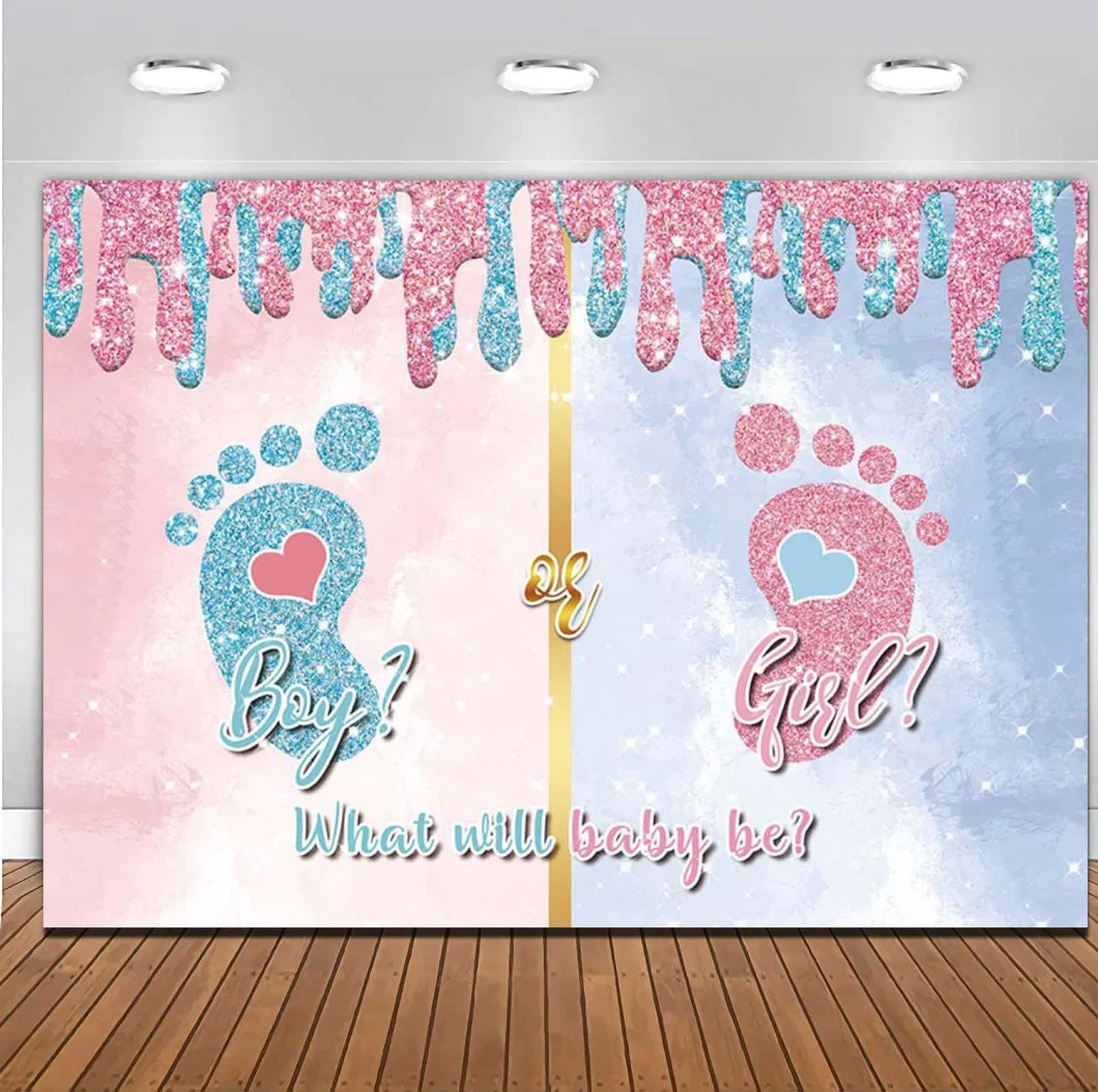 Gender Reveal Party Supplies Boy or Girl Background Gender Party Reveal Banner Baby Shower Photography Photo Booth