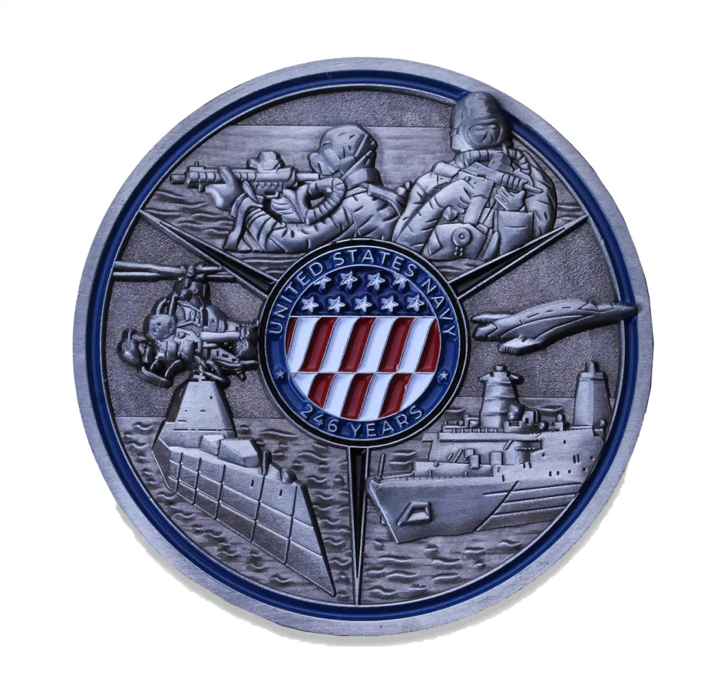 Belt Xrp Mechanism Us Navy Souvenir Gift Coins Zinc Alloy Enamel Challenge Coin