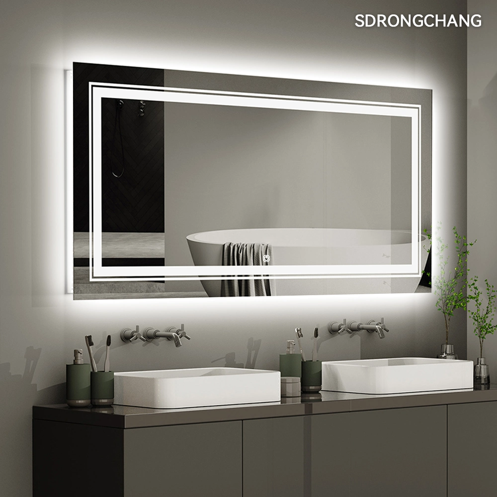 Magic Frameless Illuminated Smart Large Wall Mirror LED Light Shower Mirror Bathroom