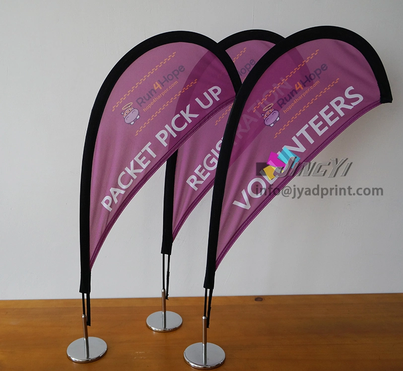 High-Quality Branded Desk Top Advertising Table Flag Banner