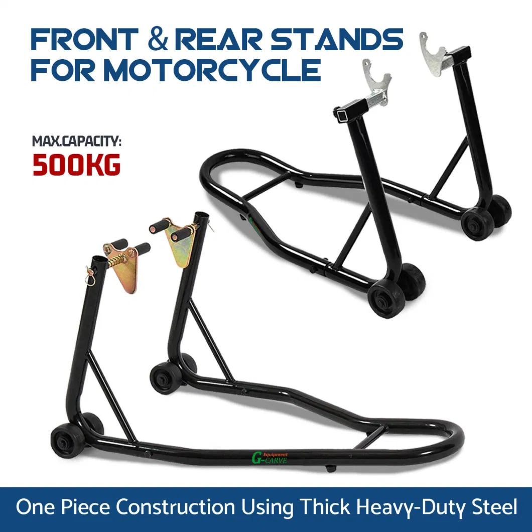 Biketek 360 Degree Heavy Duty Rear Floating Motorcycle Bike Stand Gloss Black