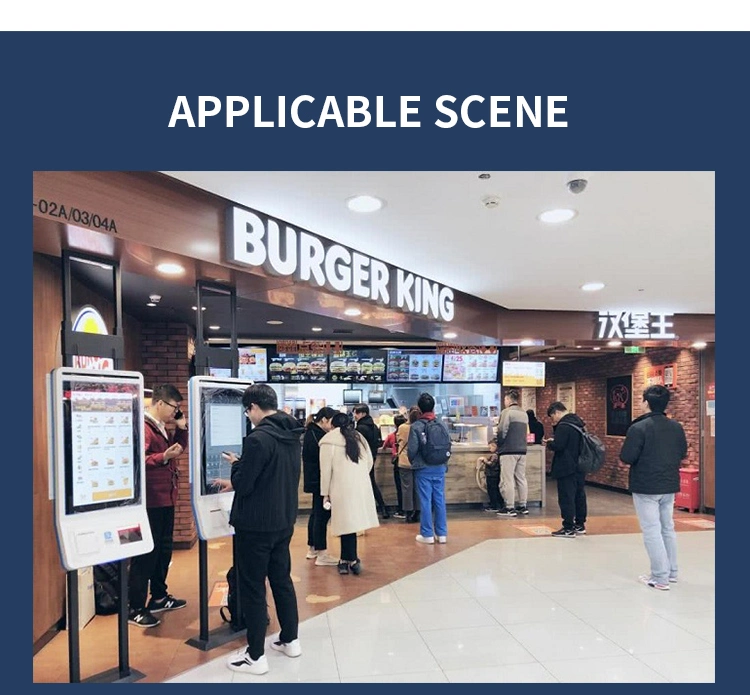 Cashless Queue up Self Service Online Ordering Automated Terminal Interactive Touch Screen Mobile Payment Kiosk