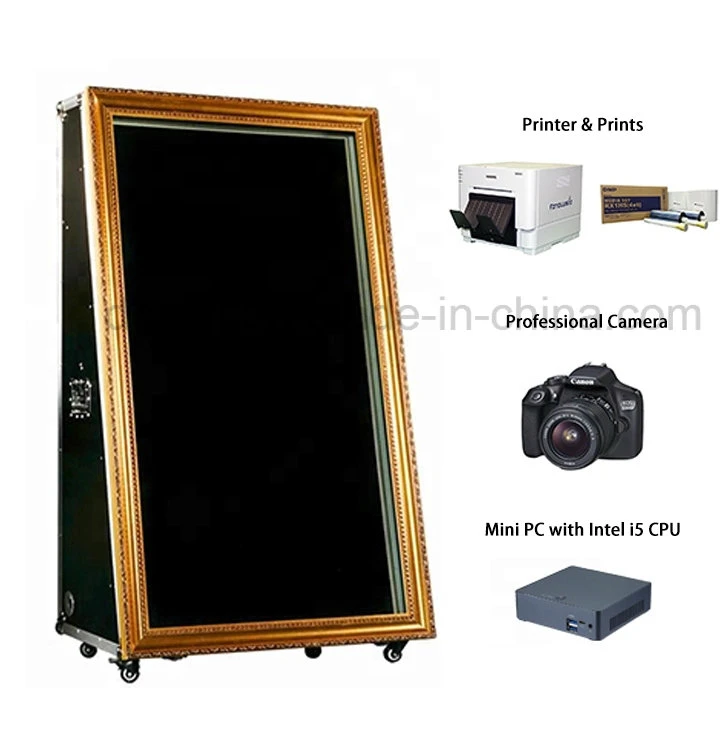 Dedi 55 Inch Digital Photo Booth Touch Screen Magic Mirror Monitor Purikura Photo Booth for Sale