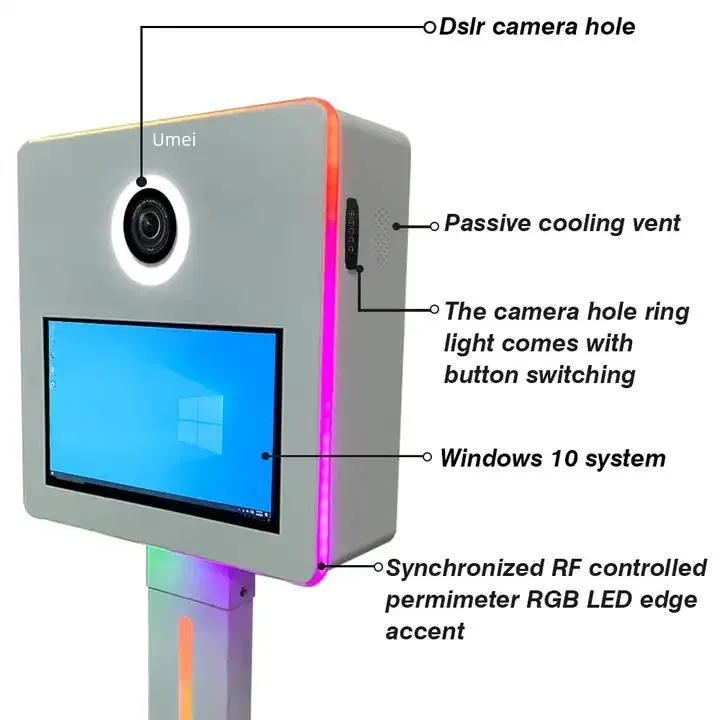 Surface PRO DSLR Photo Booth with Flash Portable Selfie Digital Wedding Photo Booth Machine