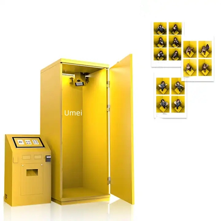 Special Trendy Angle Instant Photo Booth Machine with Printer and Camera