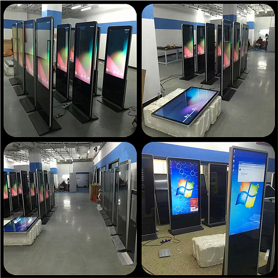 Floor Standing LCD Digital Signage, 55inch Vertical Advertising Display