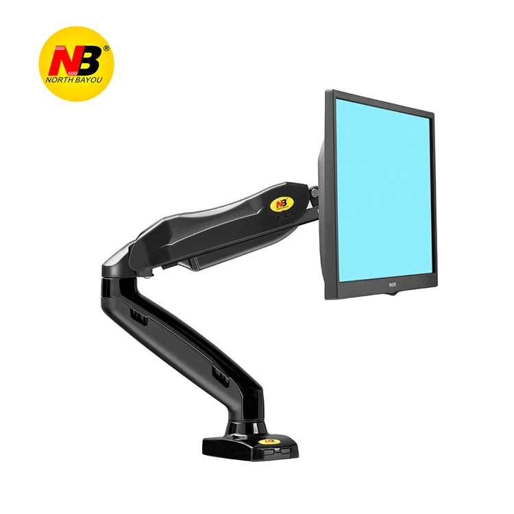 Nb F80 to Norway USB3.0 Desktop Gas Spring 17-30&quot; LCD LED Monitor Holder Mount Arm Loading 2-9kg Full Motion Display Stand 360 &deg; Screen Rotation