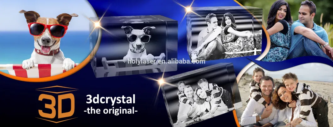 3D Photo Booth Crystal Engraving Laser Etching Machine for Glass