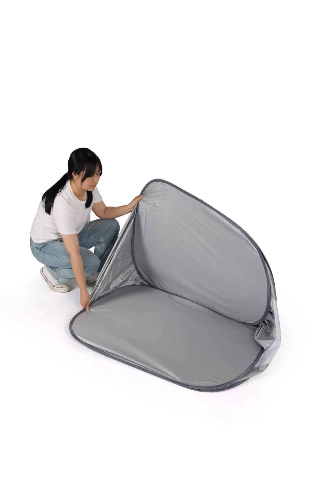 Portable Steam Sauna Cabin with Steam Generator Silver-Coating