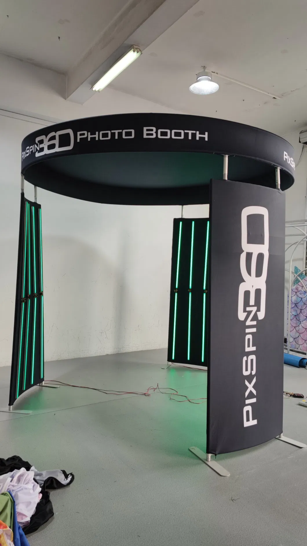 8X8FT 360 Round Photobooth Backdrop with Light