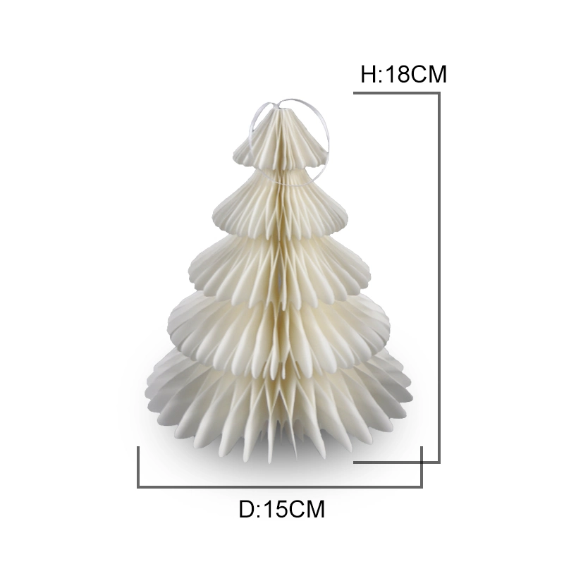 Customized Artificial Christmas Ornaments Paper Honeycomb Christmas Tree