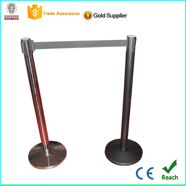 Retractable Stainless Steel Queue Stanchion Pole, Concert Crowd Control Barrier Queue Stand for Fact