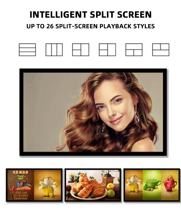 Android 32&quot; LCD Advertising Player LCD Wall Mounted Digital Signage LCD Display Magic Mirror Photobooth