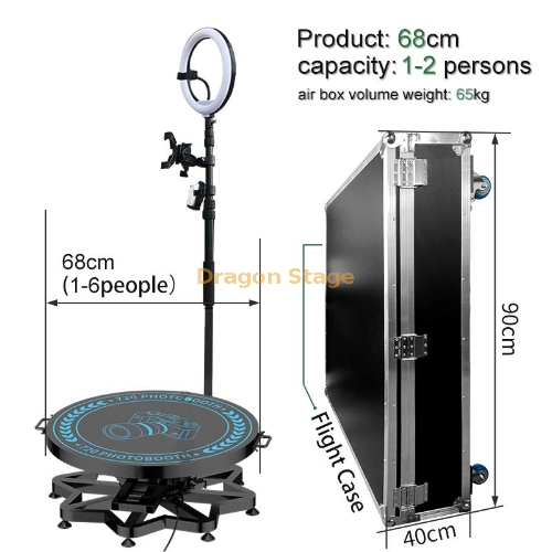 Dragonstage 360 Surround Camera Turntable Device Automatic Rotation 360 Photo Booth Camera