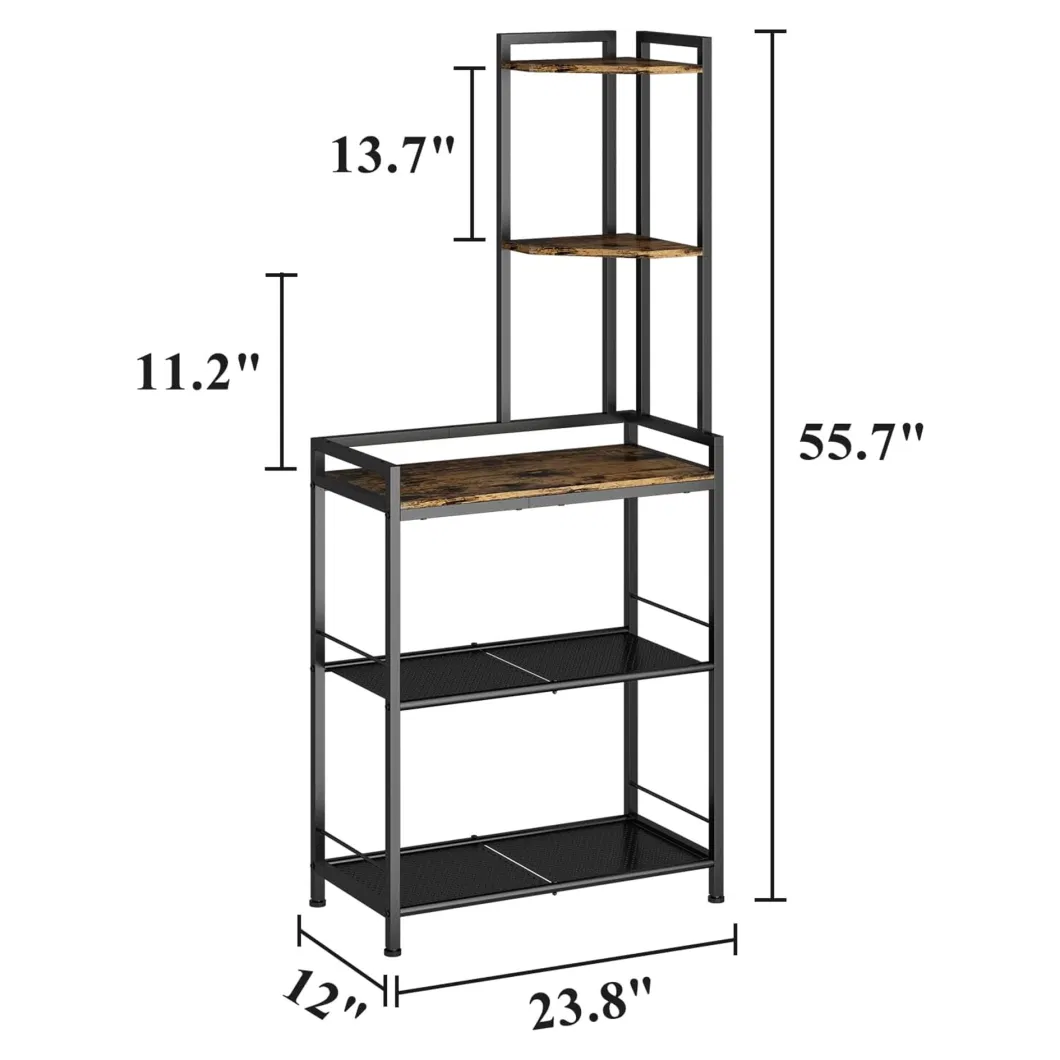 Modern 5 Tier Corner Shelf Stand Freestanding Corner Shelf