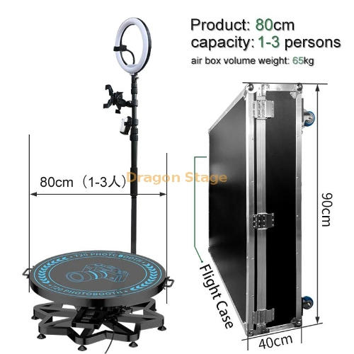 Dragonstage 360 Surround Camera Turntable Device Automatic Rotation 360 Photo Booth Camera