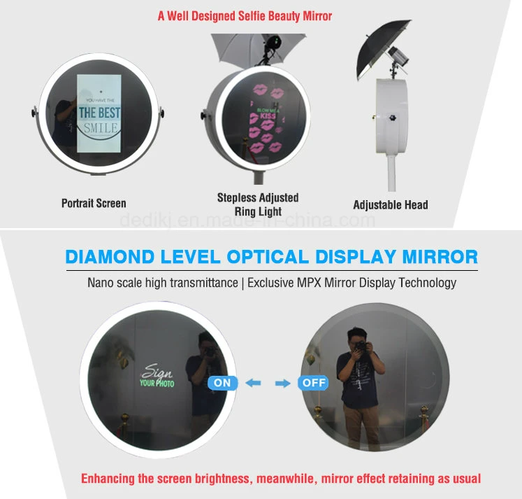 Hot Sale DSLR Camera Selfie Beauty Mirror Booth for Wedding Party
