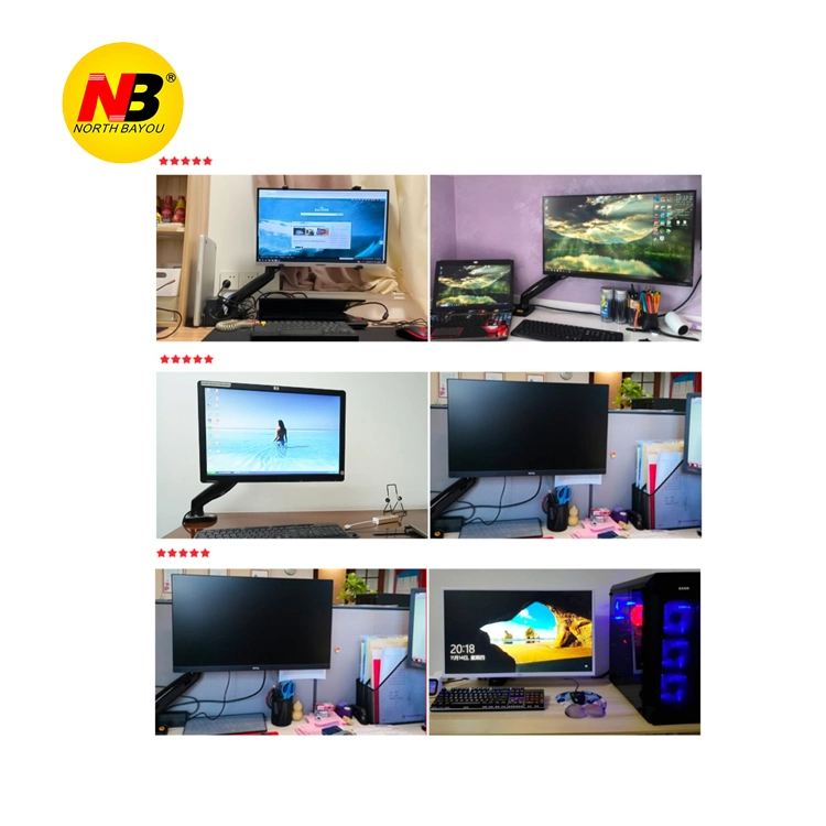 Nb F80 to Norway USB3.0 Desktop Gas Spring 17-30&quot; LCD LED Monitor Holder Mount Arm Loading 2-9kg Full Motion Display Stand 360 &deg; Screen Rotation