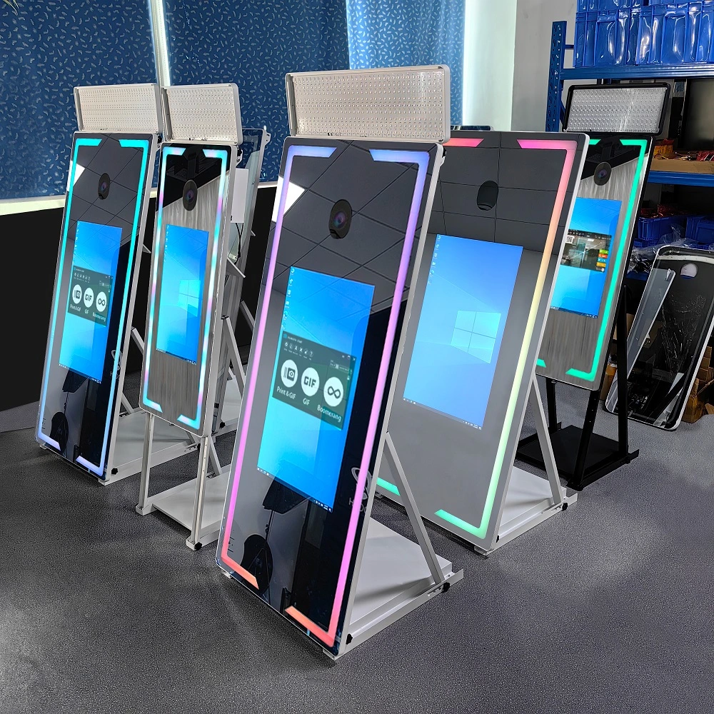 Magic Mirror Photo Booth with Camera and Printer Touch Screen Party Supplies