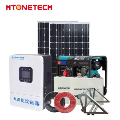 Htonetech 1000W off Grid All in One Solar Energy System Home China 47kw 550watt PV Panel Mono Solar Panel 6kVA 3 Phase Diesel Generator 3kv on Grid Solar System