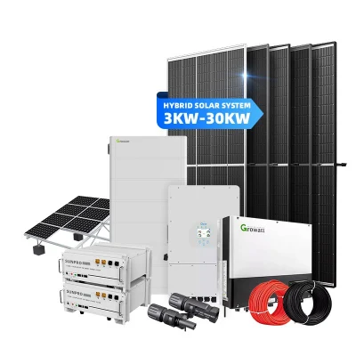 Customized Lithium Battery Solar Panels Hybrid off Grid Energy System Solar System 5kw 6kw 7kw 10kw