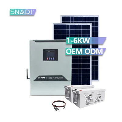  Complete Set Solar Energy System 5000W House Hybrid Solar System 5kw off Grid Solar Power System