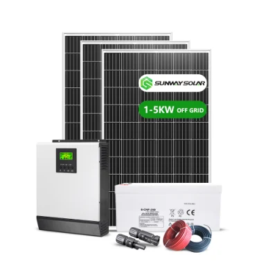  Solar Panel off Grid System Complete 2kw 3kw 4kw Solar System Flat Roof
