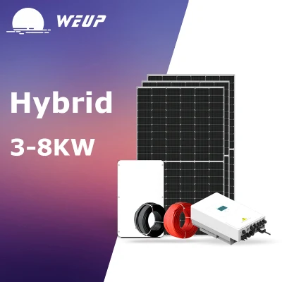 High Efficiency 3kw 5kw Hybrid Solar System Complete Kit for Home Use
